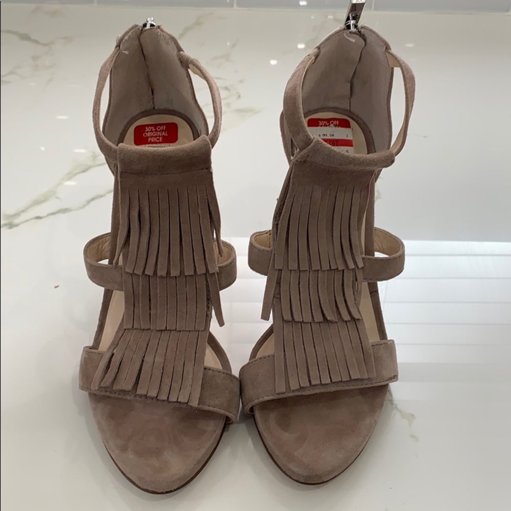 INC Sayge Fringe Sandals